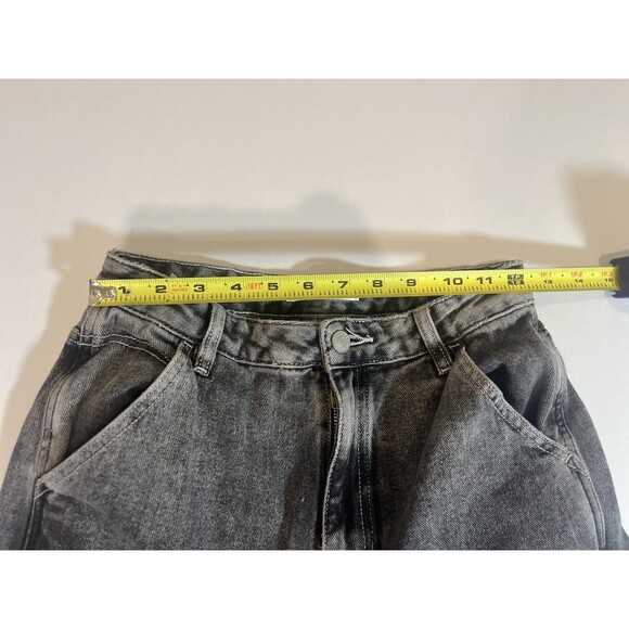 Pacsun 90's Bf Carpenter Jeans Womens 27 black/ gray Denim High Rise - Picture 8 of 16